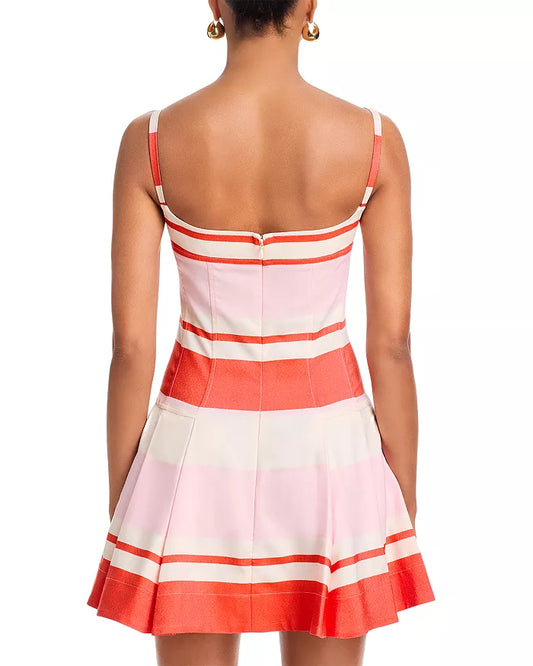 Simkhai Nelly Bustier Mini Dress Tulip Stripe