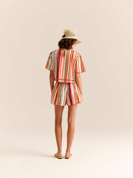 Carolina K Ali Short- Multi Stripe