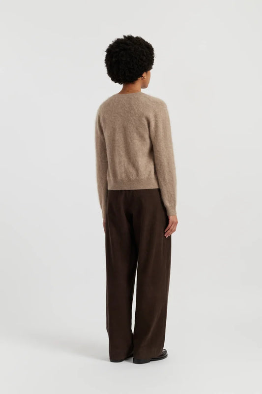 Brushed cardigan Chinti & Parker warm oatmeal