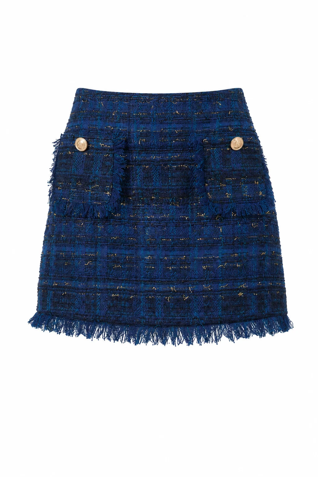 JS71 Henri Skirt, Navy Tweed