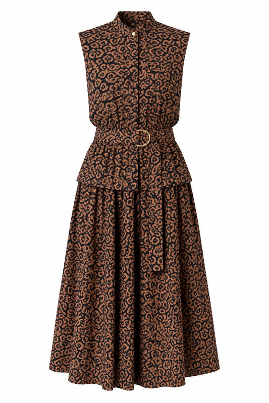 JS71 Kobie Leopard Print Dress