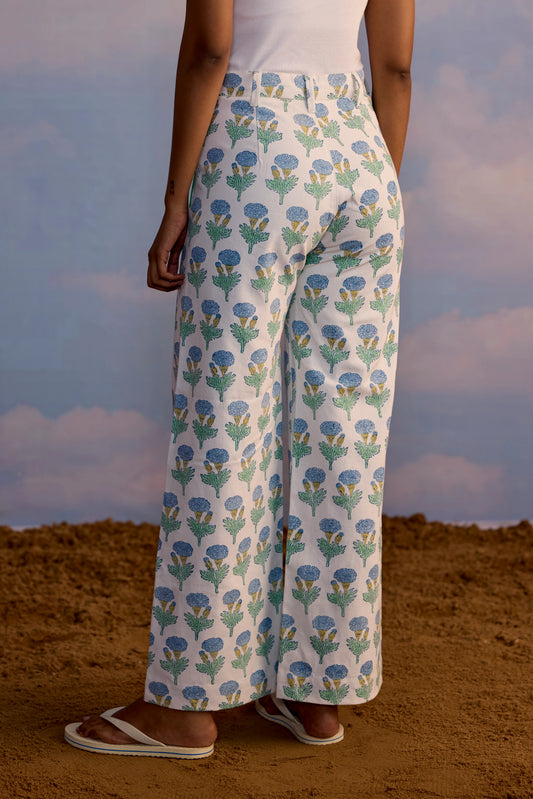 SZ Blockprints Boss Pants in Fleur Print