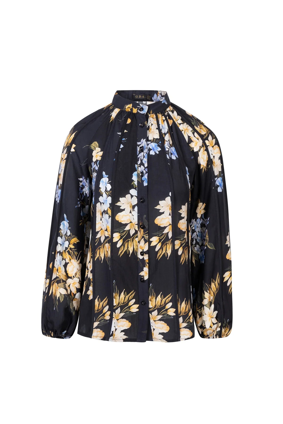 GDS INES Tencel Blouse Black Print