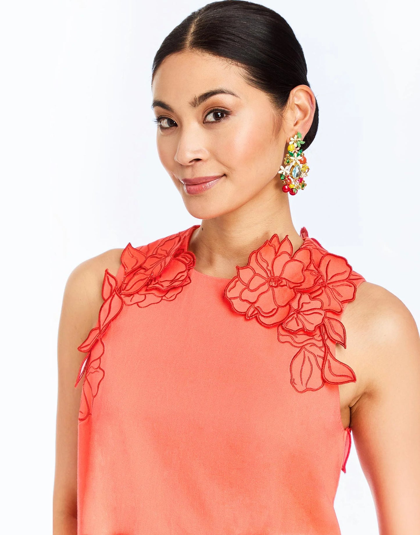 Mestiz NY Juniper Shift Mini Dress Coral