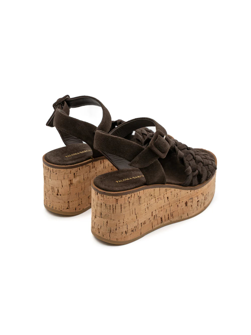 Paloma Barcelo Ressy Suede Chocolate Sandal