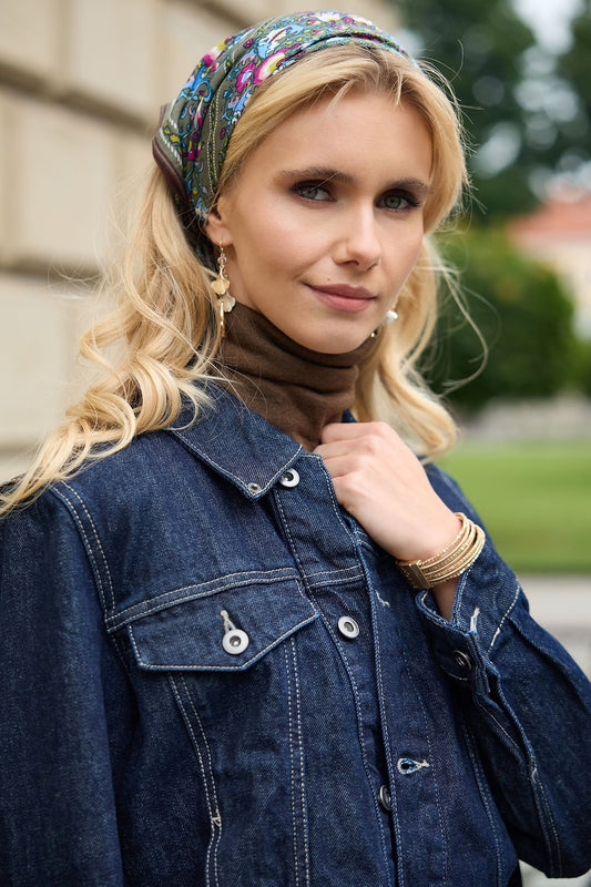 Sacchi Tagore Grey Bandana