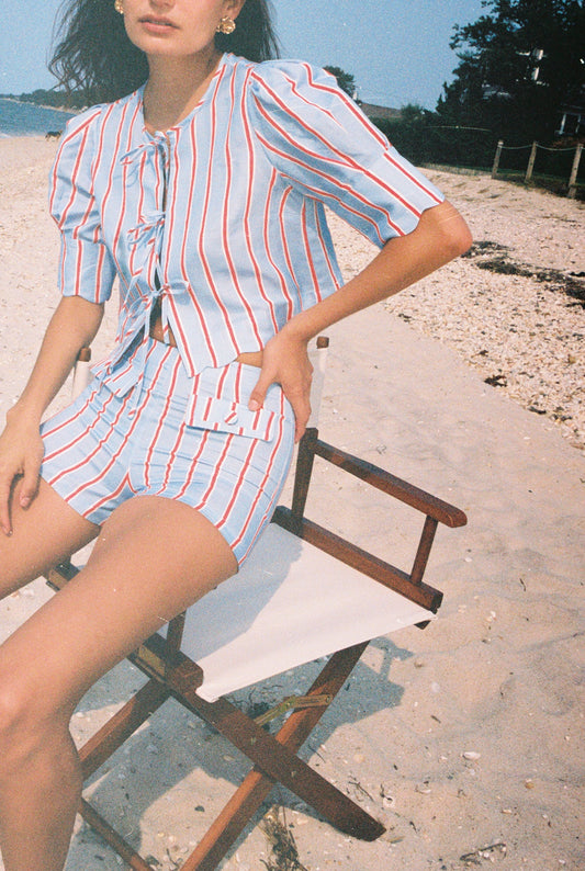 Sister NY Scalloped Top, Harbour Stripe