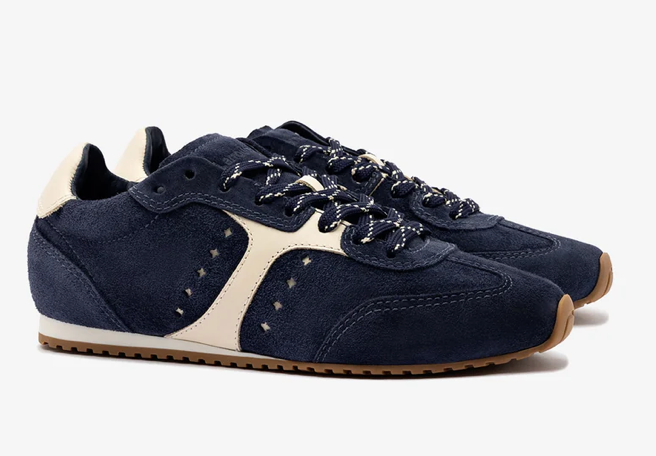 Larroudé Stella Sneaker in Navy