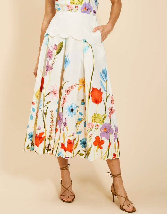 Mestiza Sonata Scallop Midi Skirt Regular Price