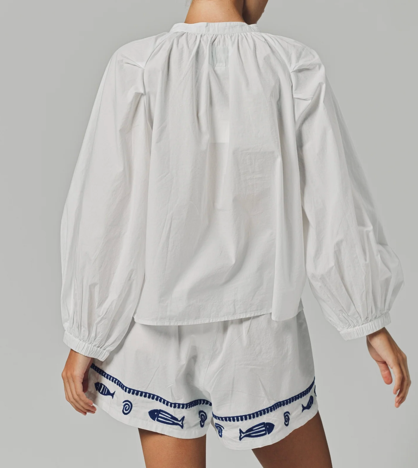 The Shirt Navy Fish Minka Shirt