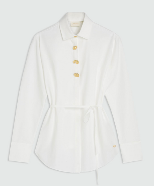JOSH V Chenda Oversized Blouse Off White