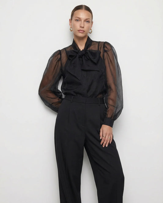 LS French Bow Shirt THESHIRT