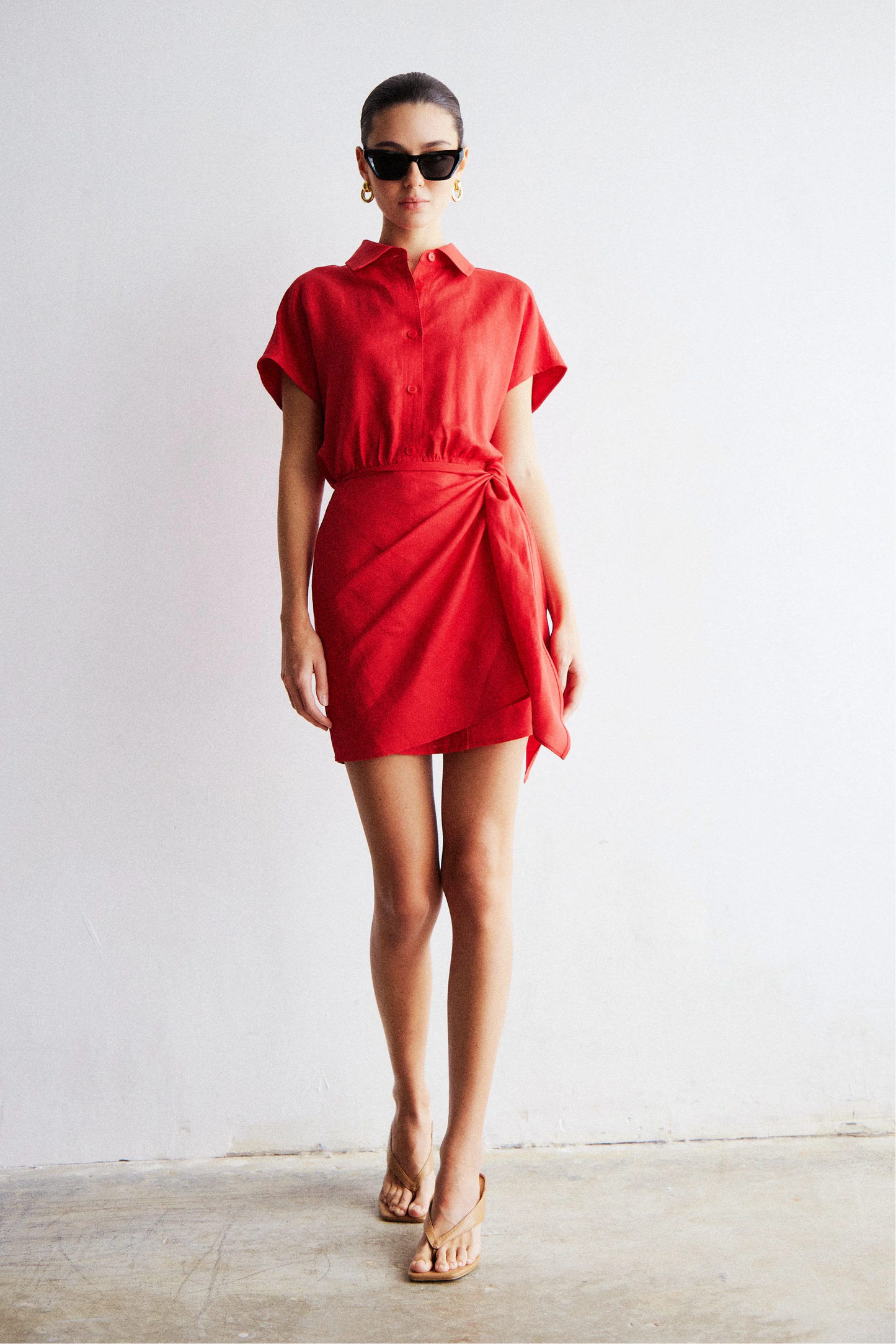JS71 Carson Dress, Red