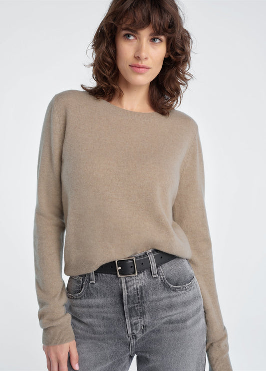 Favorite Daughter Cashmere Crew, Mink