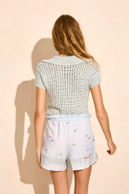 Solange M. Ypegua Track Short, Light Blue