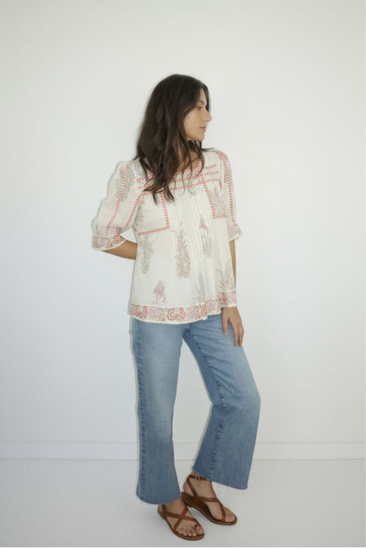 Nibi-Mtk Pippy Top, Pastel Paisley