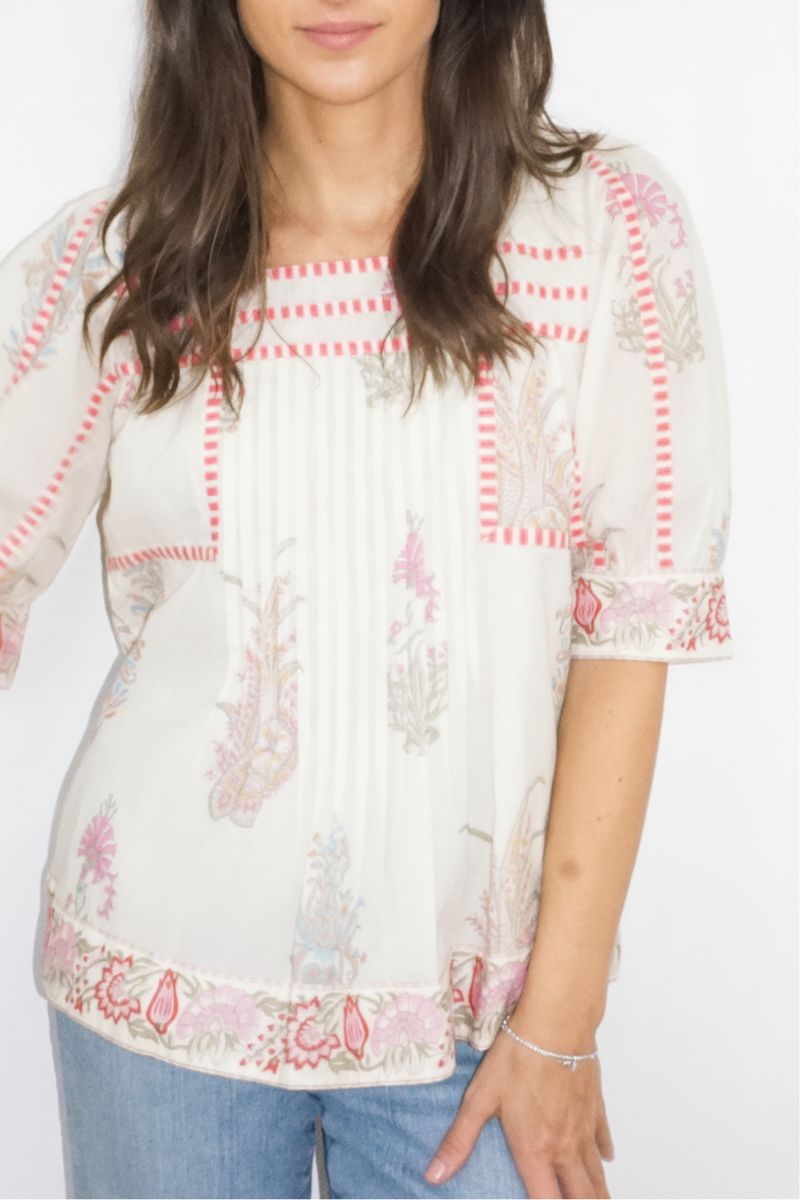 Nibi-Mtk Pippy Top, Pastel Paisley