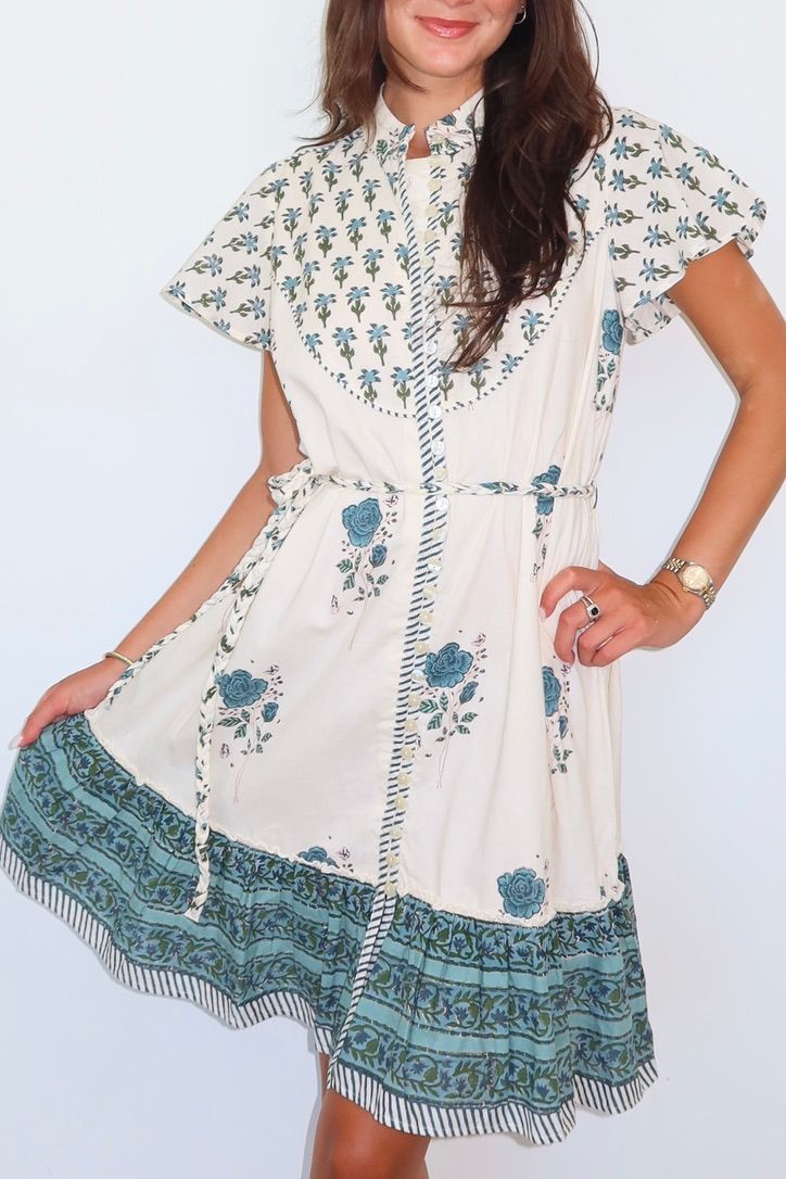 Nibi-Mtk Collins Mini dress Inn Mystic Blue Rose