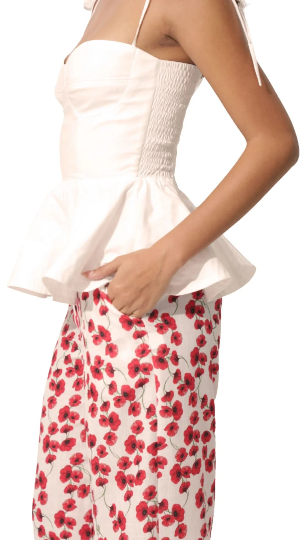 Kleid - Camile White Top