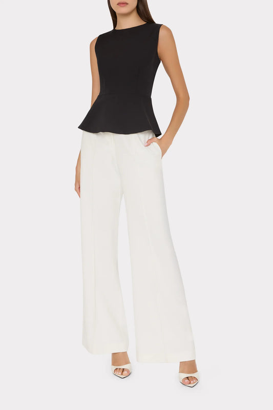 MILLY Julie Cady Top, Black