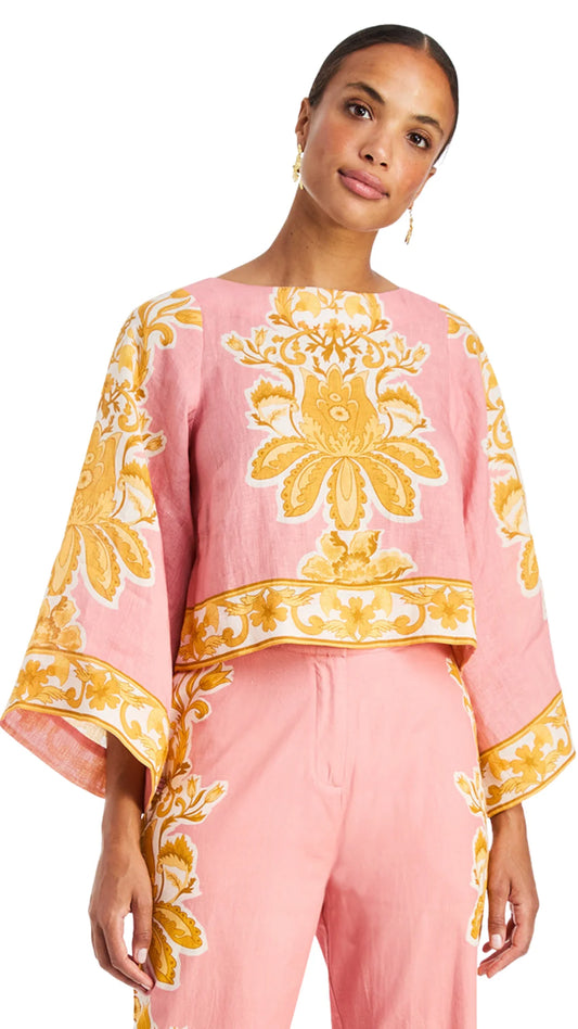 Mestiza Mira Top in Florentine Blush