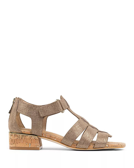 Donald Pliner Low City Faleisha Sandal, Light Bronze