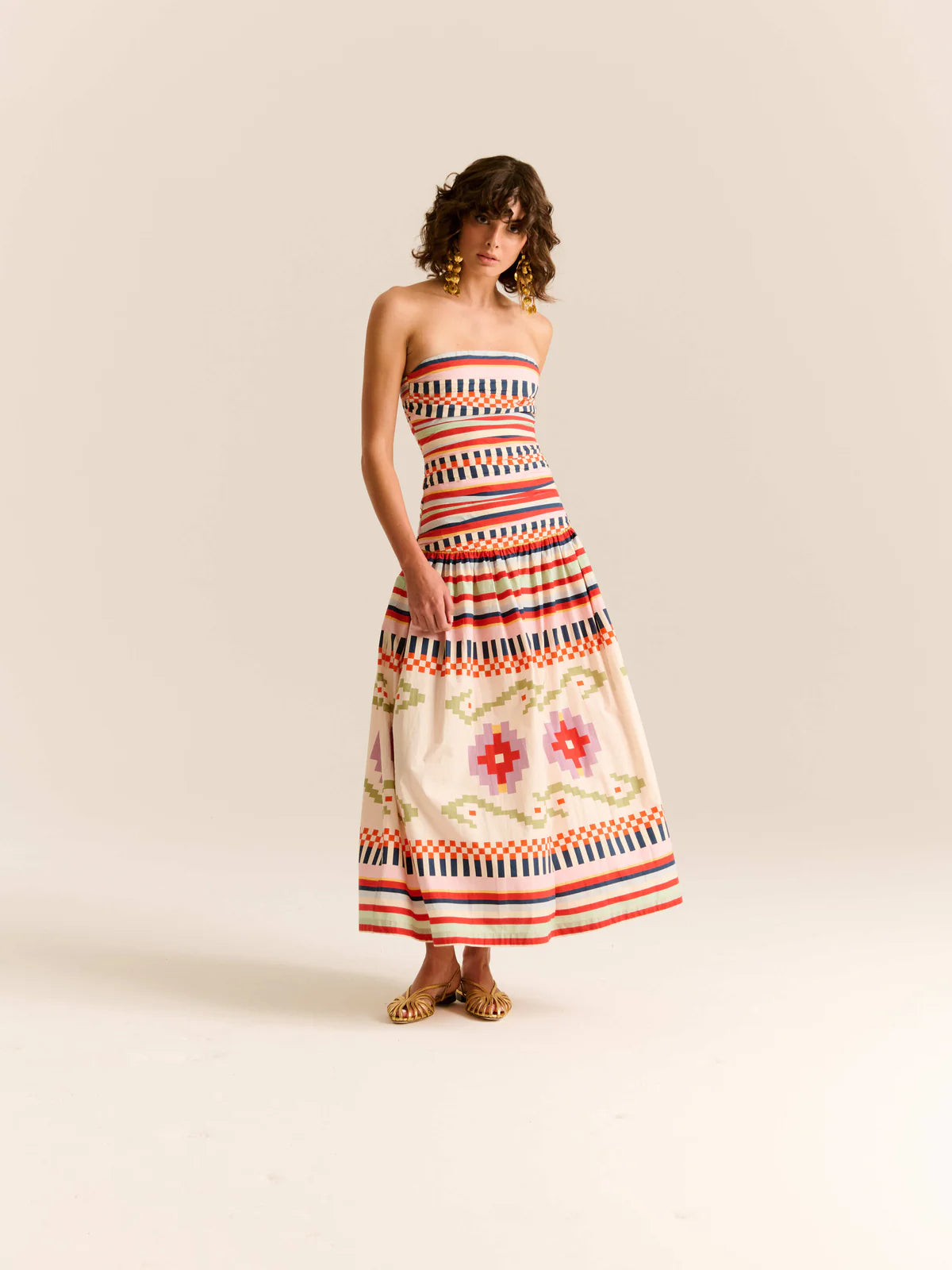 Carolina K Malla  Dress- Multi Print