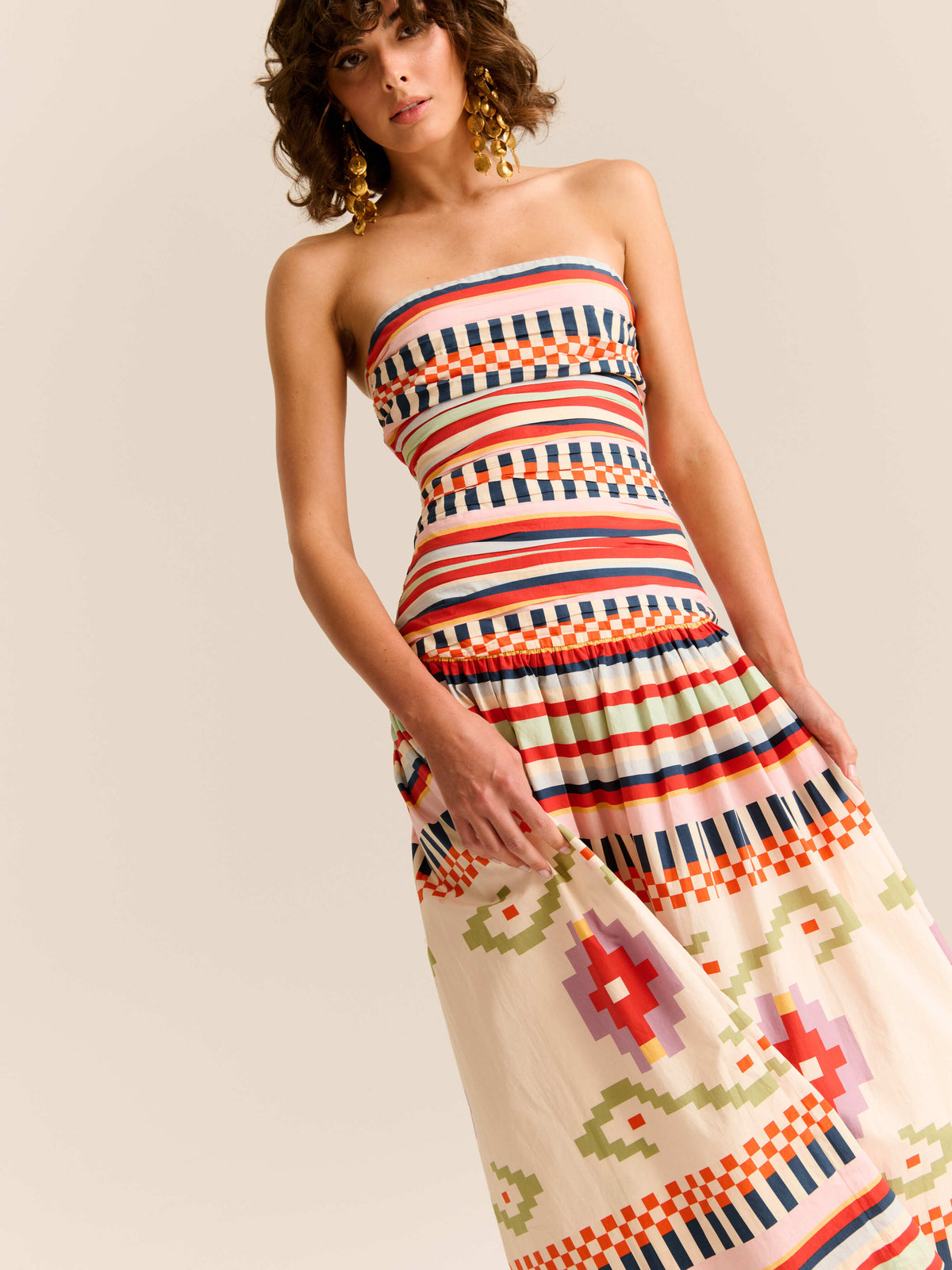 Carolina K Malla  Dress- Multi Print