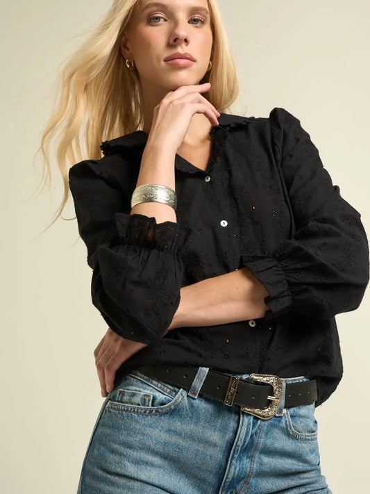 Sonmer Nicole Blouse- Black