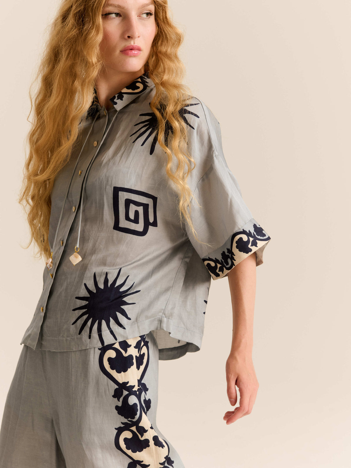 Carolina K Kimono Top Sun Chacana Blue