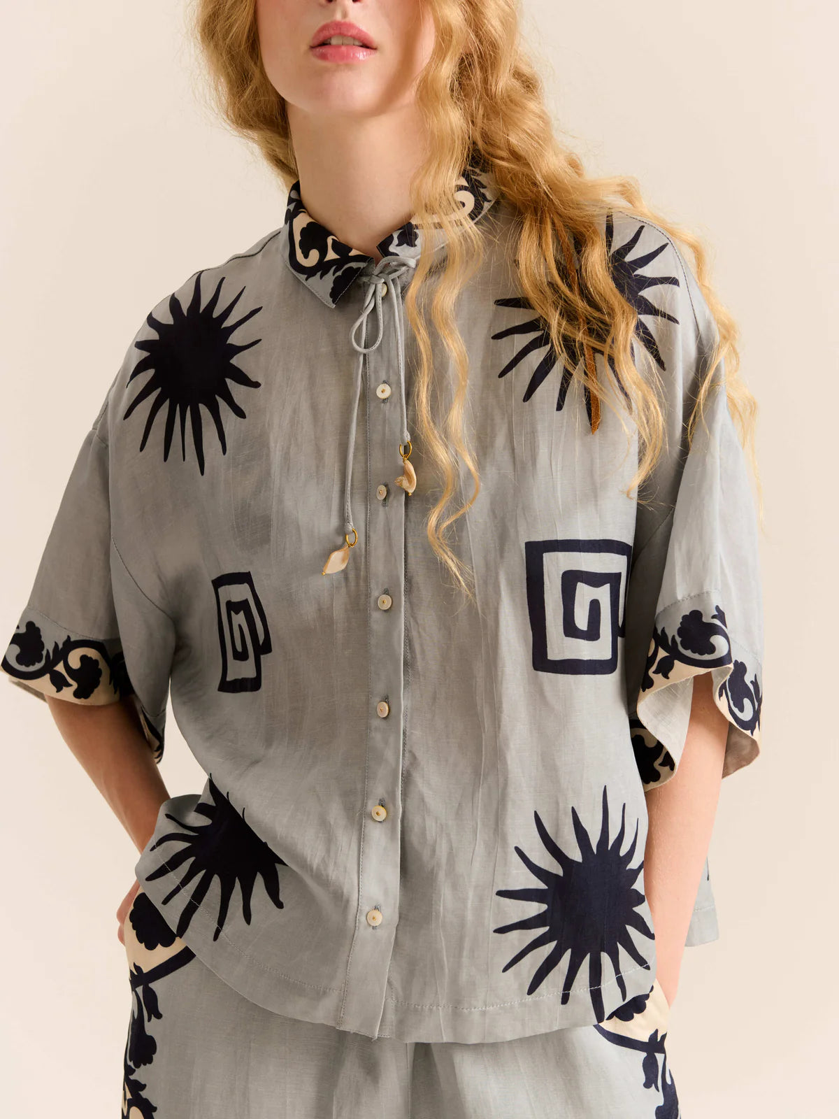 Carolina K Kimono Top Sun Chacana Blue
