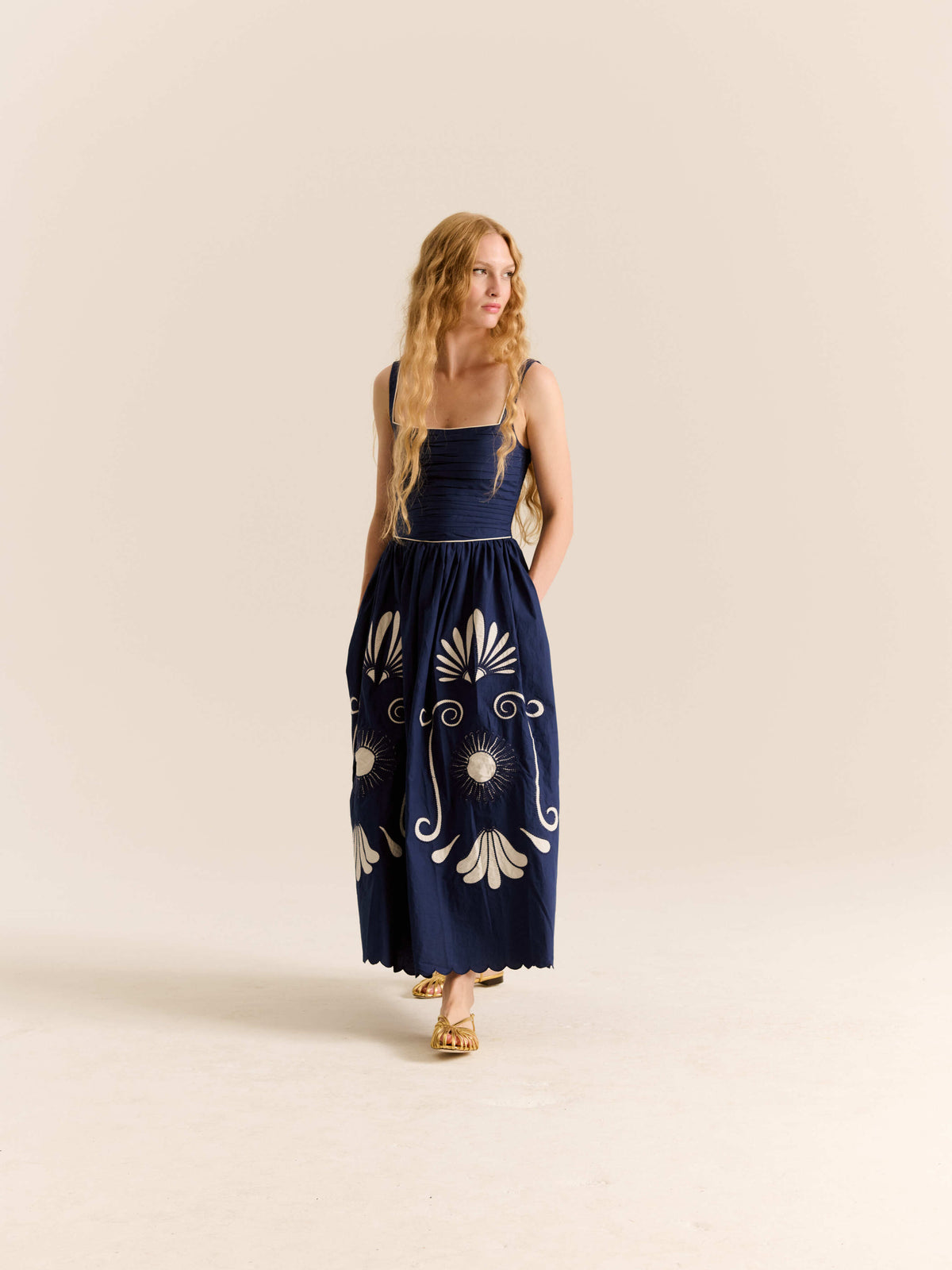 Carolina K Almara Dress- Poseidon