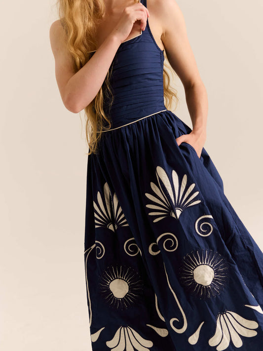 Carolina K Almara Dress- Poseidon