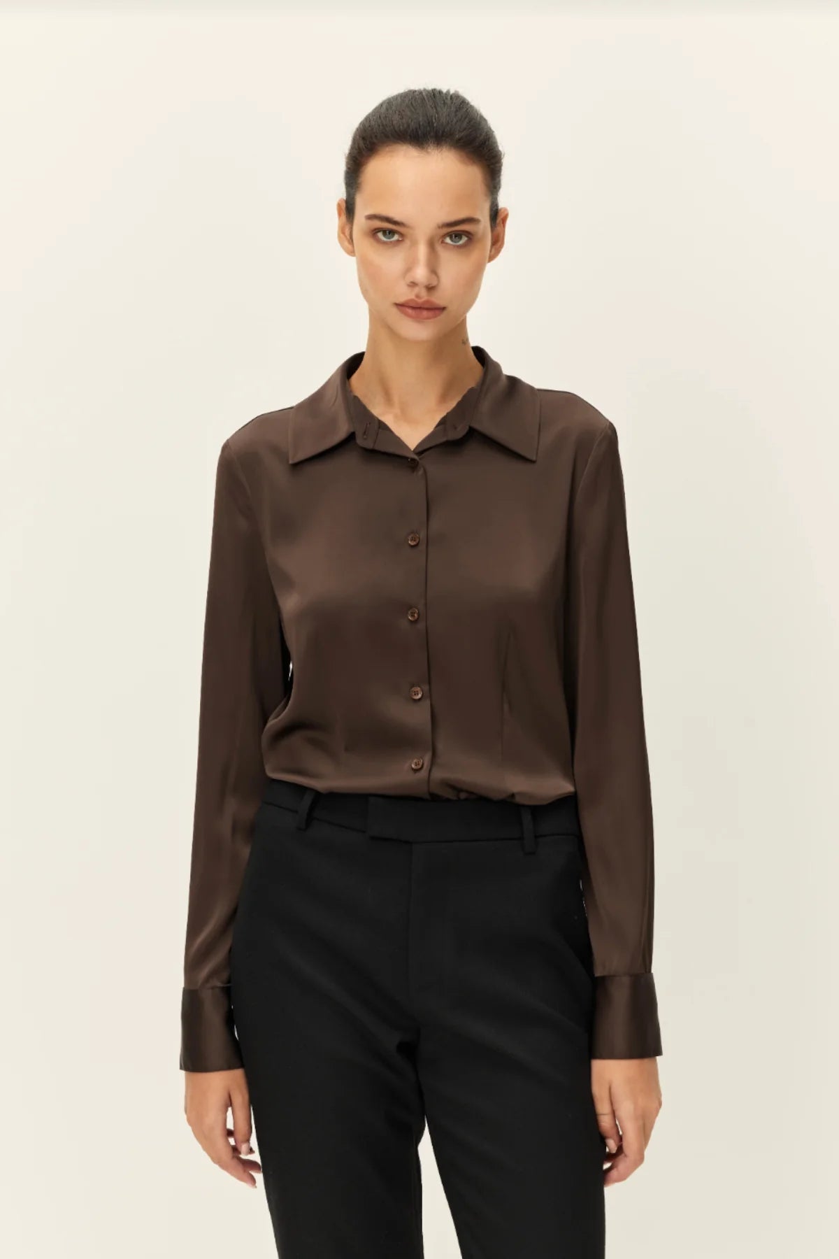 Elodie the Label Josephine Shirt, Brown