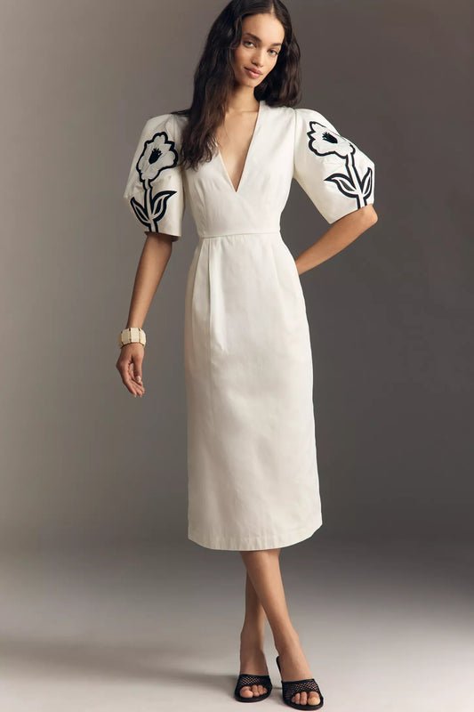 De Loreta Tucan Dress - Ivory