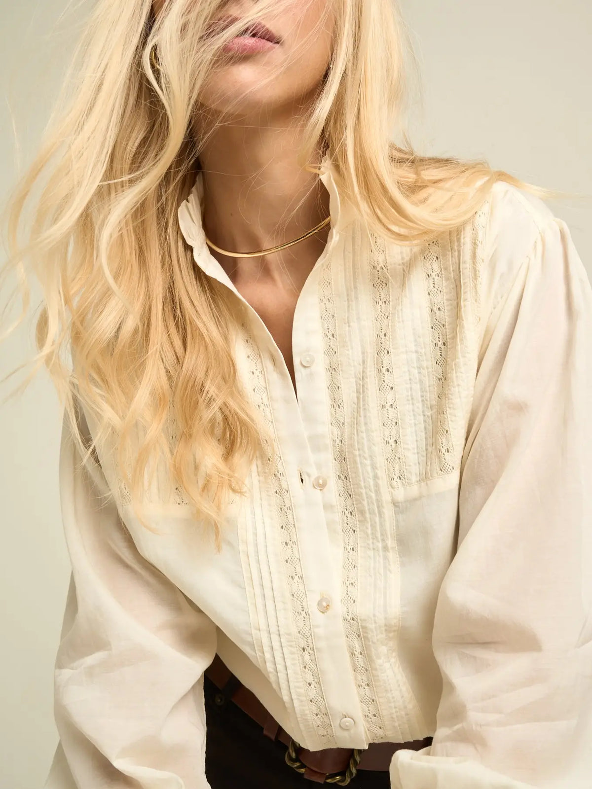 Sonmer Alexa Blouse, Ecru