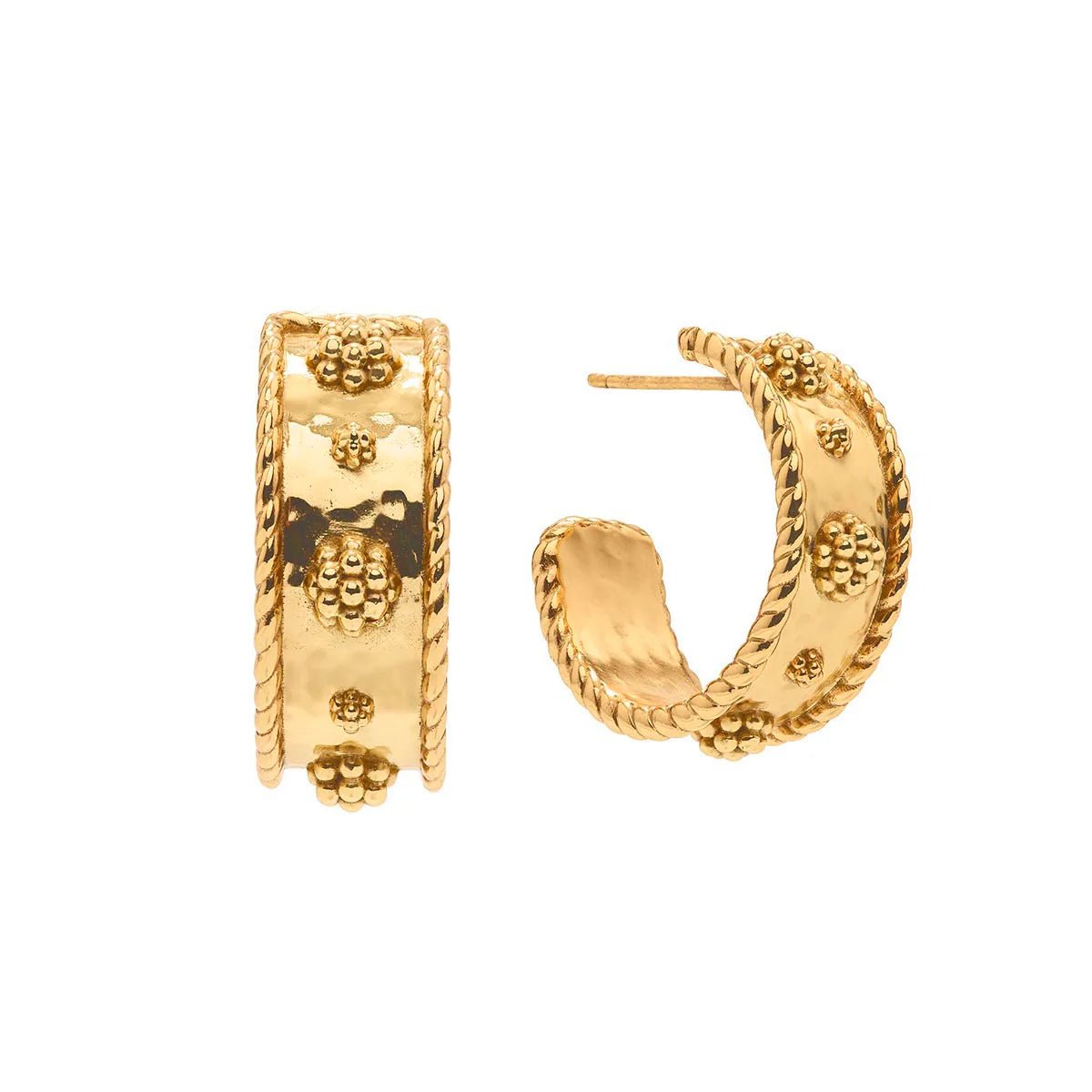 Capucine De Wulf  Berry Classic Small Gold Hoop Earring
