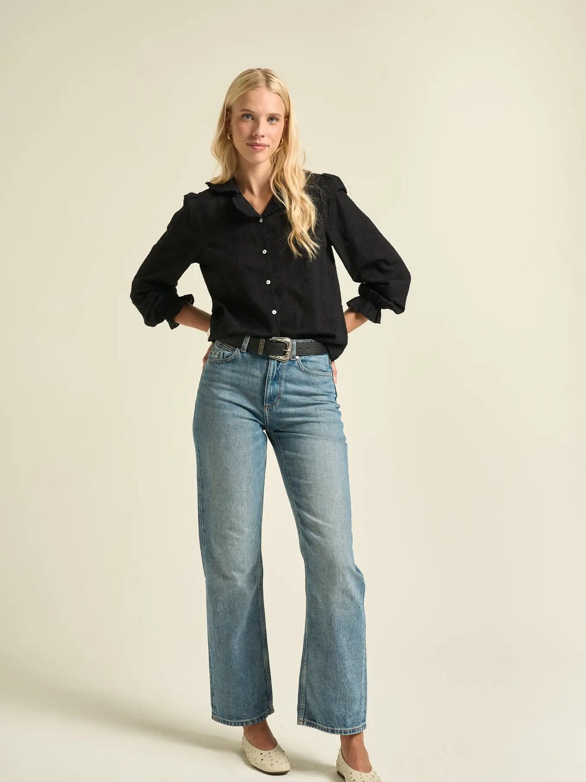 Sonmer Nicole Blouse- Black
