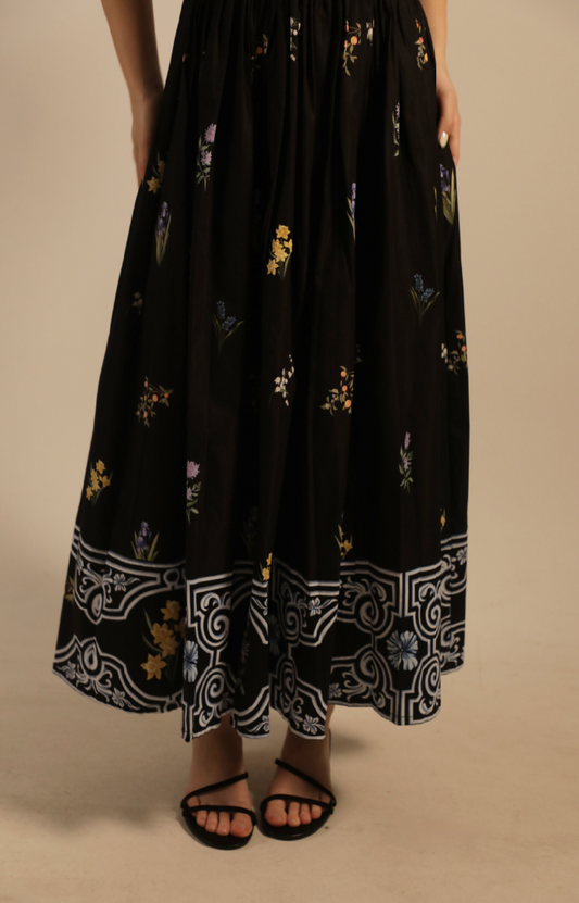 Kleid Ariana Garden Dress, Multi Black