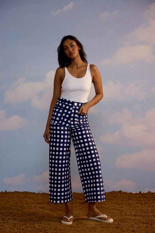 SZ BlockPrints, Painter Paint In Gingham