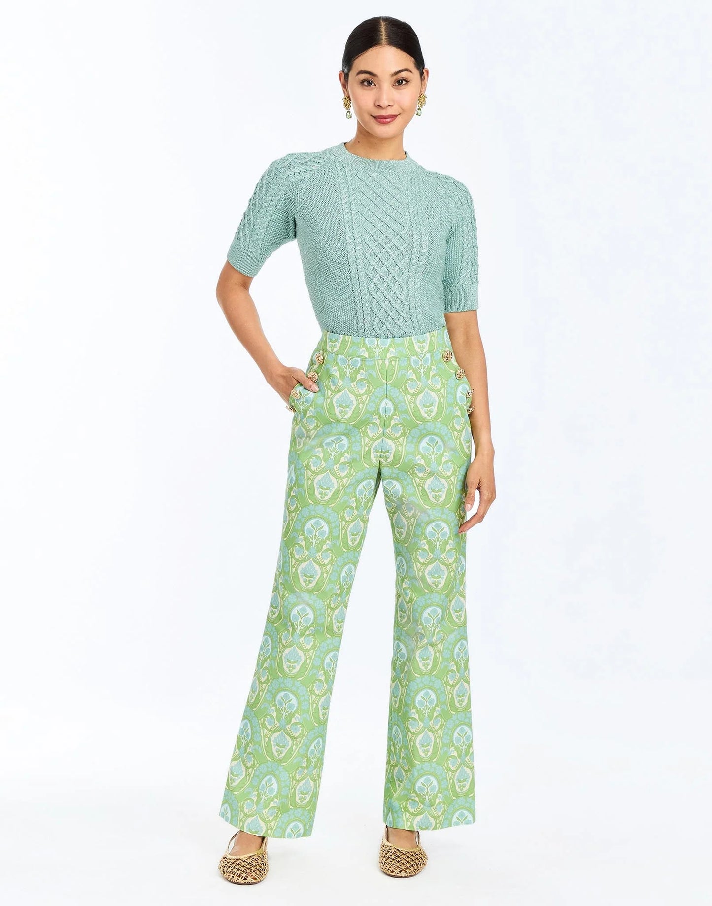 Mestiza NY  Enya Sweater - Sea Glass Sweater