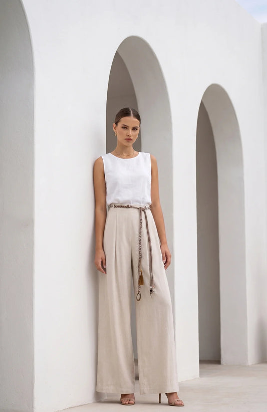 GDS Zita Long Pants, Cream
