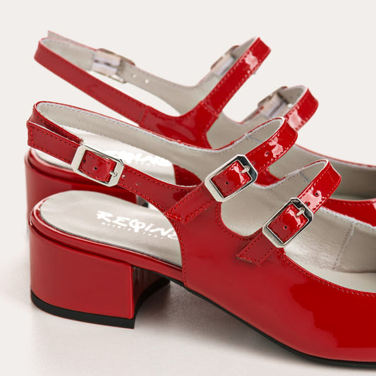 Reqins Slingback Red Patent Leather