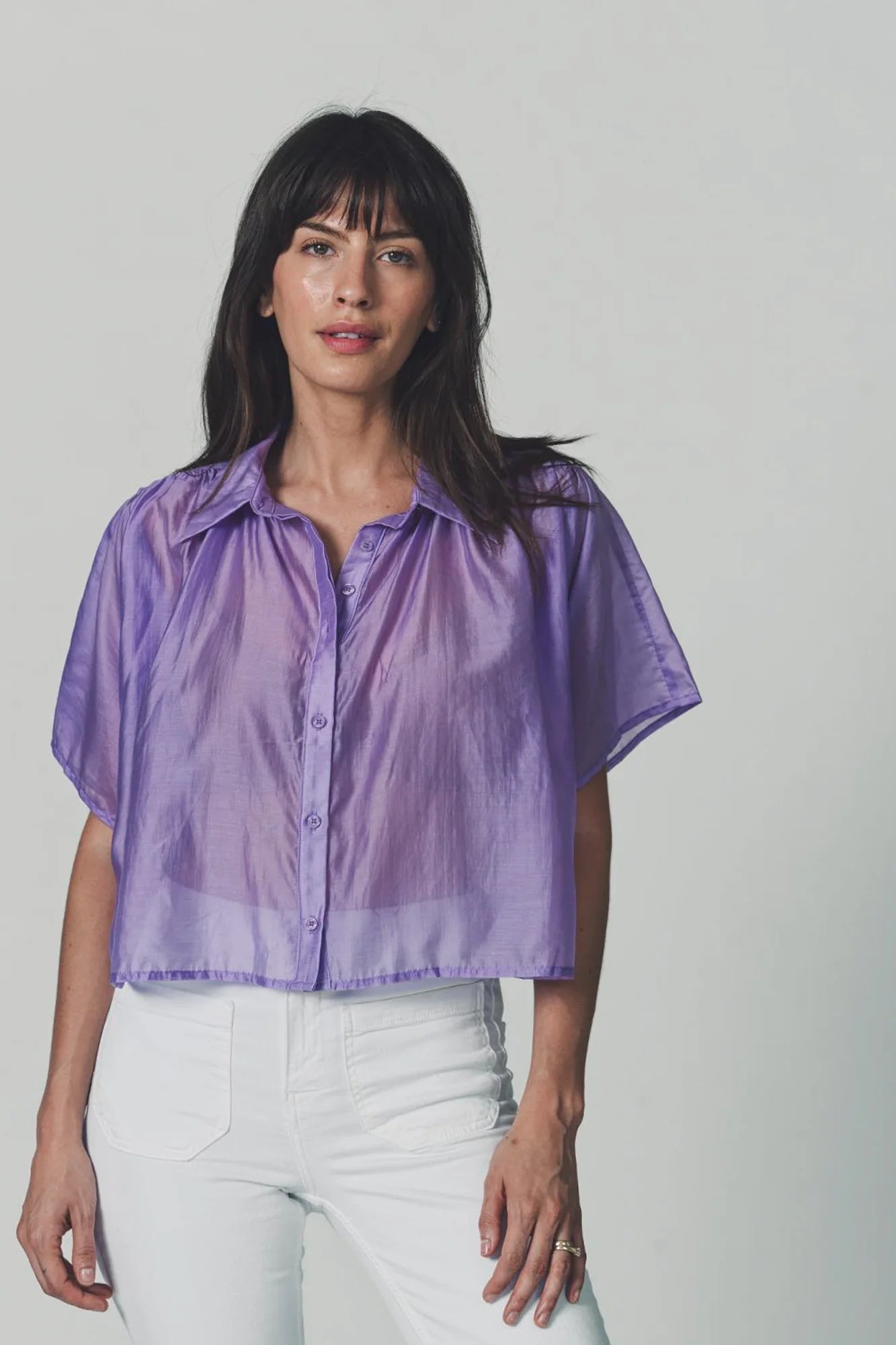 The Shirt by Rochelle Behrens, The Hayden Shirt, Lilac