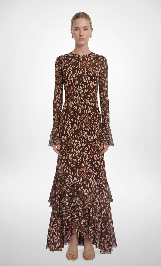 ESPECIA Kotiya Maxi  Dress , Brown