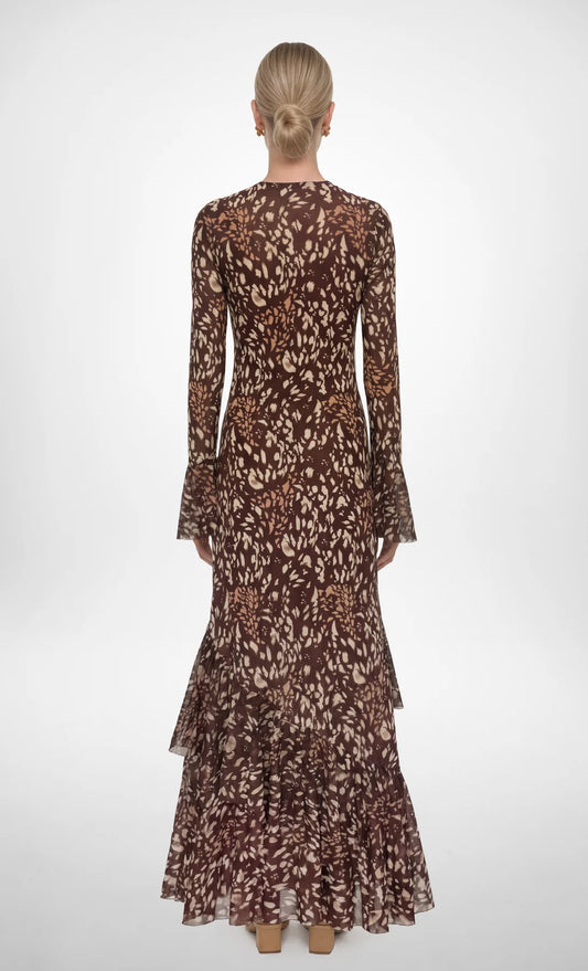 ESPECIA Kotiya Maxi  Dress , Brown