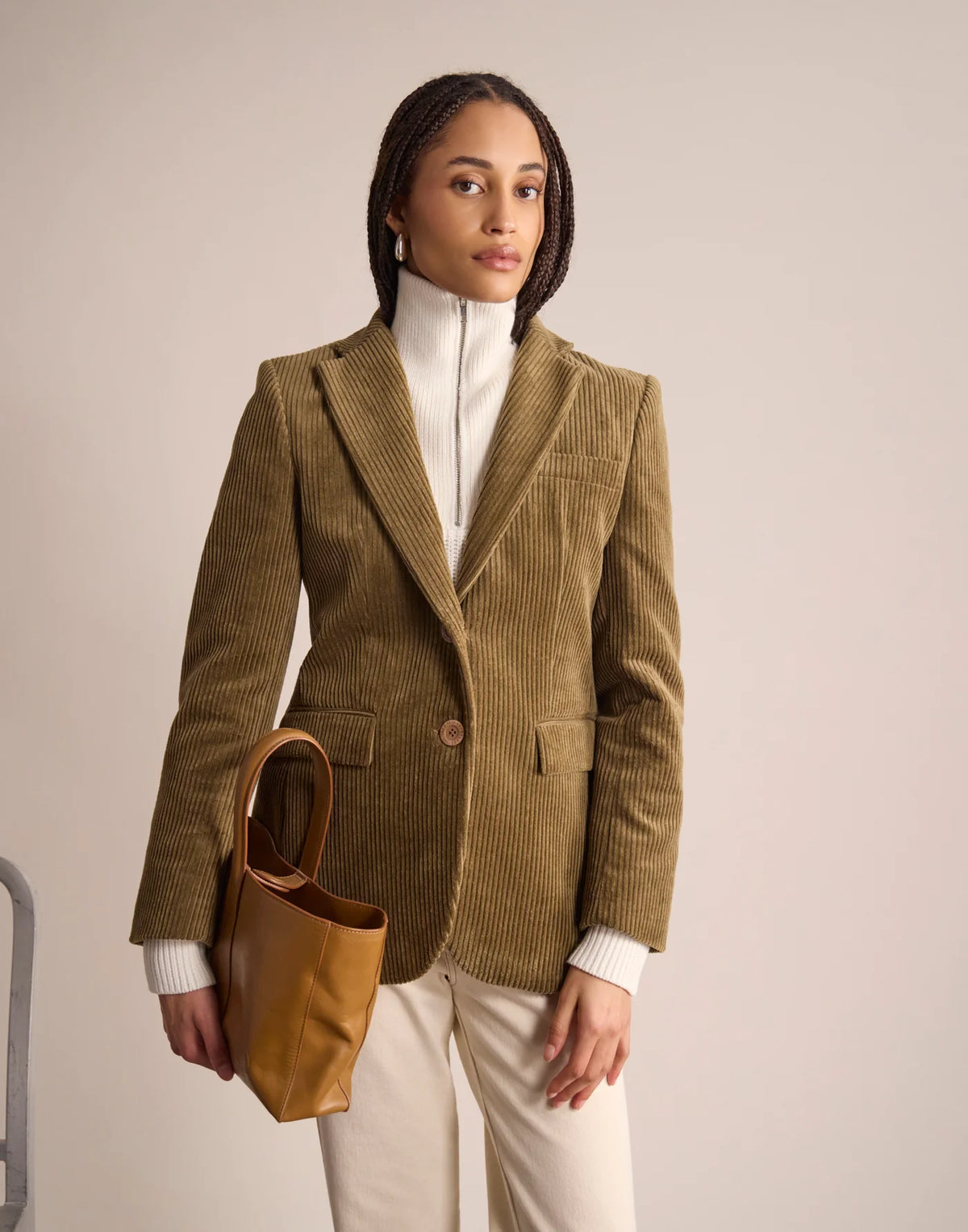 Ines De La Fressange Louane Jacket in Beige