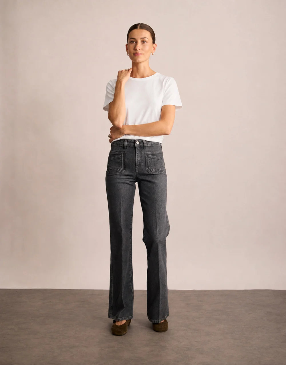 Ines De La Fressange - Rick Denim Grey Jeans