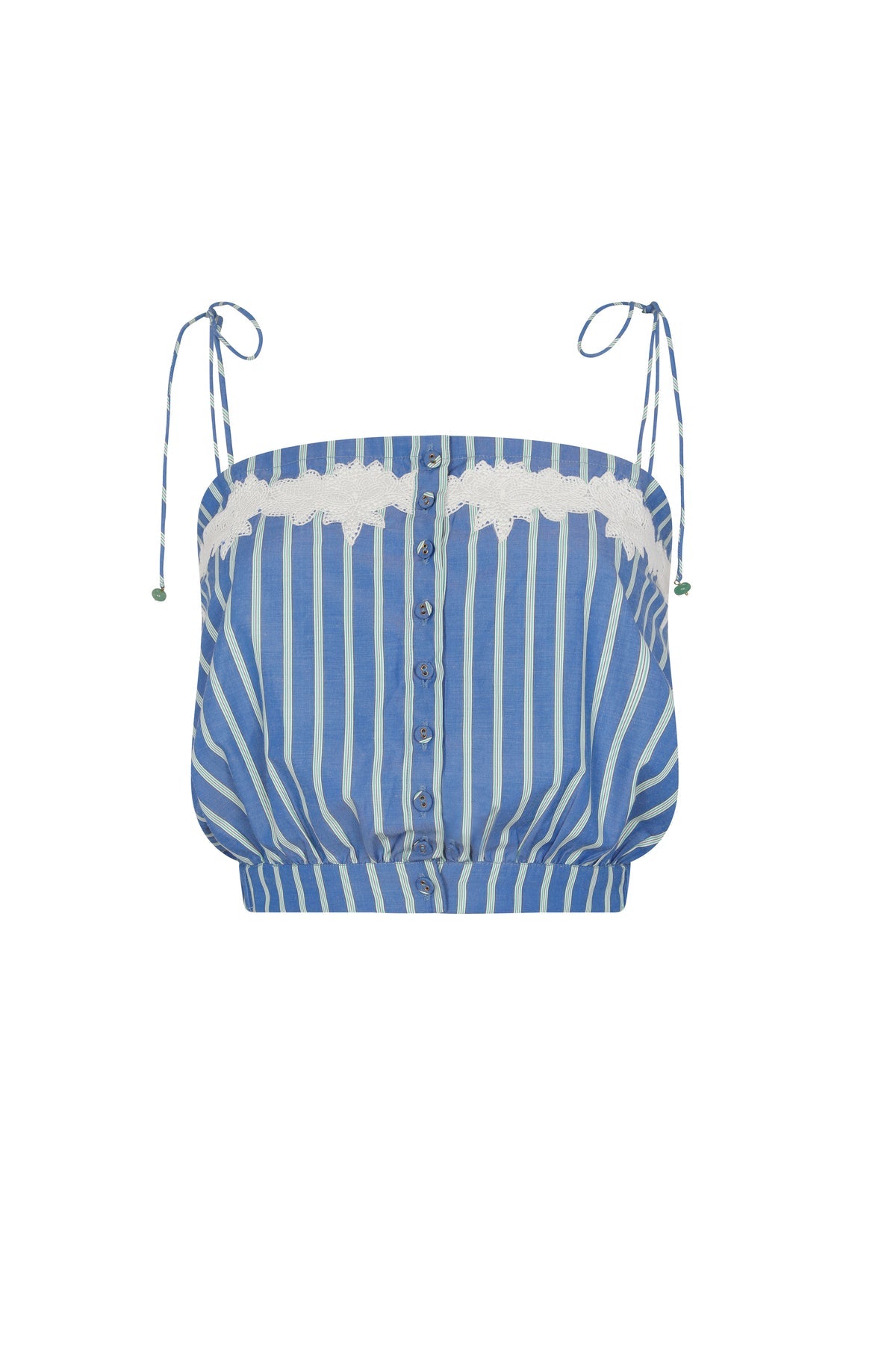 Carolina K Paula Top, Blue Stripes