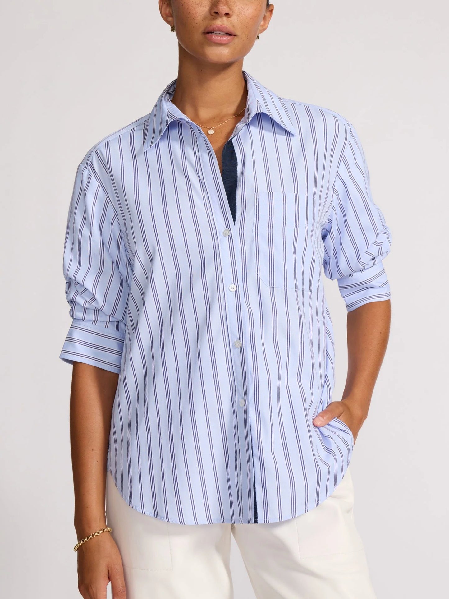 Brochu Walker the Pia Shirt in Montecito Stripe